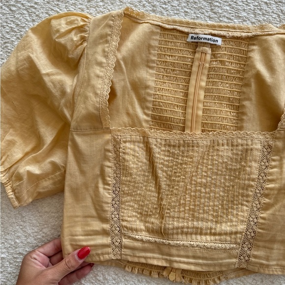 REFORMATION Cilantro Top in Parmesan 0 - Picture 5 of 6